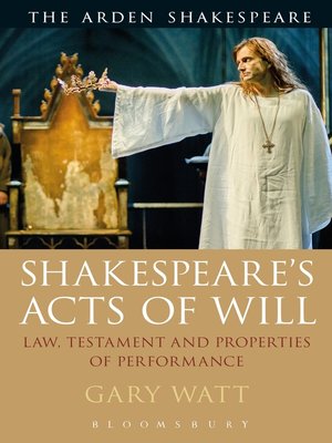 cover image of Shakespeare's Acts of Will